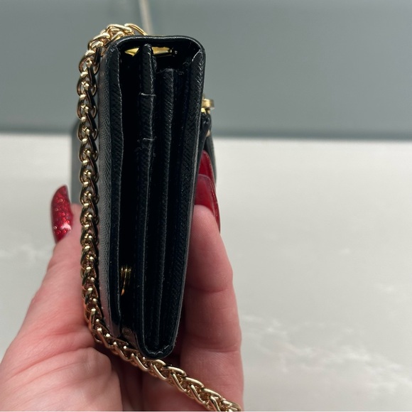 🖤Authentic Prada Saffiano Leather Wallet On Chain🖤 - Picture 7 of 13